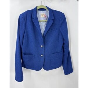 Gap The Academy blazer blue double button lightweight jacket 10